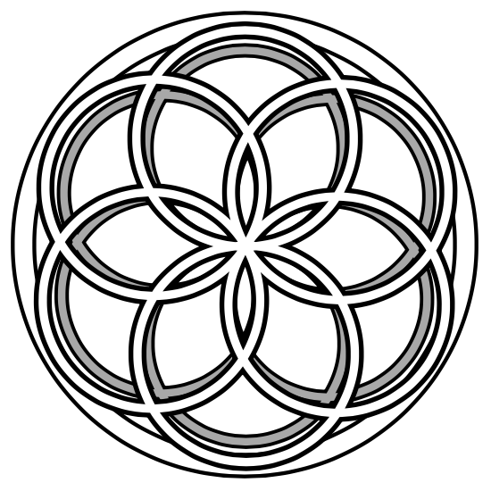 Animated image of flower of life